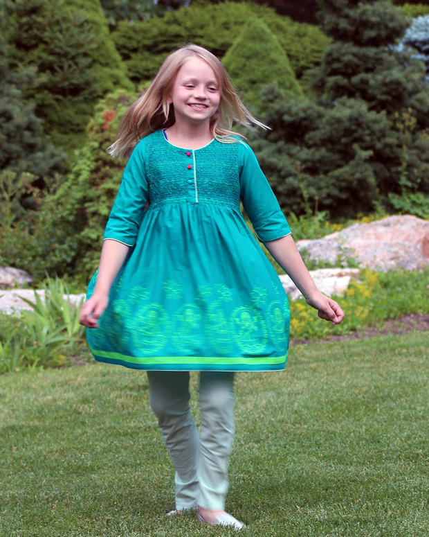 Sky Whimsy Anarkali