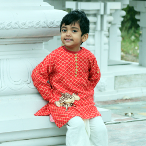 Royal Scarlet Sherwani
